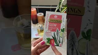 Twinings Glow tea reviewglow tea plus biotin [upl. by Yam942]