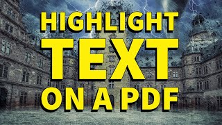 How to Highlight Text on a PDF in Preview on Mac and Change Highlight Color [upl. by Dugas340]