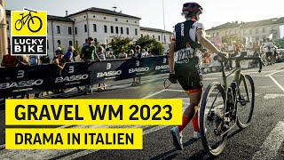 GRAVEL WELTMEISTERSCHAFT 2023  DRAMA IN VENETO  140 km Leiden [upl. by Novaat]