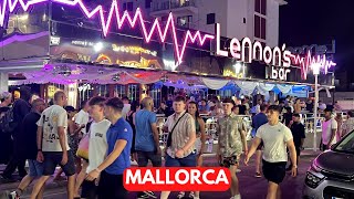 Peak Season Kicks Off on MAGALUF STRIP Majorca Mallorca Spain [upl. by Savitt]