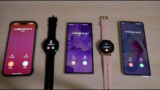 iPhone 14 Pro Max vs HUAWEI Mate Xs 2 amp P50 Pocket amp Smart Calling Watch Incoming Calls [upl. by Ecylahs]