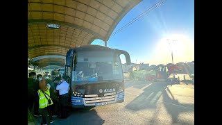 4k Alicante Airport to Benidorm bus stopticketsviews and airport guidance🇪🇸 [upl. by Eltsyek361]