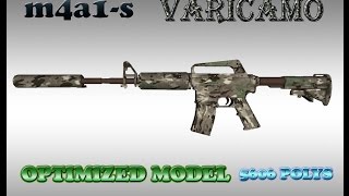 CSGO M4A1S VARICAMO HD skin for CS 16 [upl. by Eidroj56]