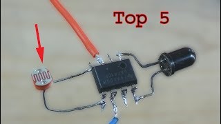 Top 5 useful projects super easy useful UA741 ic diy projects [upl. by Attiuqram]