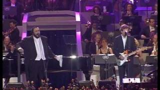 Luciano Pavarotti amp Eric Clapton  Holy mother Live Pavarotti and friends 2003 [upl. by Atnwahsal]