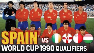 Spain World Cup 1990 Qualification All Matches Highlights  Road to Italy [upl. by Dominik300]