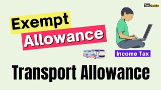 Transport Allowance exemption  Exemption of transport allowance 2024  What is Transport Allowance [upl. by Palladin599]