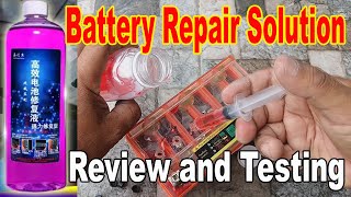 Cara Baiki Bateri Rosak Adakah berjaya DIY  Battery Repair Solution Review and Testing [upl. by Heymann]