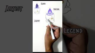 drawing candle Litwick in different Levels [upl. by Ellenwad]