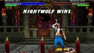 Mortal Kombat 3  Animality  Nightwolf [upl. by Aihsekat]