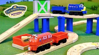 Chuggington Wooden Railway Sets Unboxing amp Review Wilson Rides the Rails amp Cargo Crossover [upl. by Eniluqaj379]