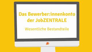 JobZENTRALE Was ist das BewerberinnenKonto mit ukrainischer Übersetzung [upl. by Oicangi]