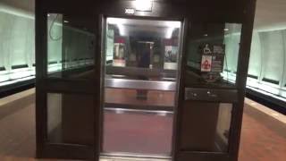 Recently modded hydraulic elevator  WMATA station Glenmont MD [upl. by Novar]