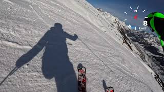 4K Skiing Italian Alps  Livigno  Carosello 3000  Polvere  GoPro Hero 11  Telemetry [upl. by Maretz]