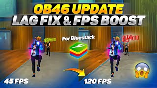 Bluestacks Free Fire Lag fix  Get 200 FPS After Update  Bluestack 5 Lag fix After OB46 Update [upl. by Lasorella960]