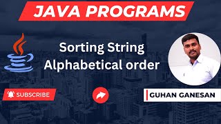 💥Sorting String Program ☕ Java Interview Programs 👨‍🎓 Campus Interview Programs 🎁👩‍🏫 Java Jobs [upl. by Sida]