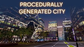 I made a procedurally generated city that can be fully explored [upl. by Joshua]