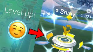 Level up give me OP Shiny 😍 Pokemon go [upl. by Simdars]