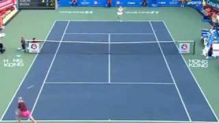 Maria Sharapova vs Caroline Wozniacki 2010 HK Highlights [upl. by Yelrebma]