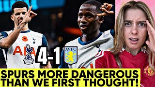 Sarr Is MINT Solanke Brilliant Tottenham 41 Aston Villa Reaction [upl. by Schonthal]