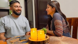 Surprising Abhineet with Candle Light Dinner🥰❤️ youtube dailyvlog couple [upl. by Nylaras]