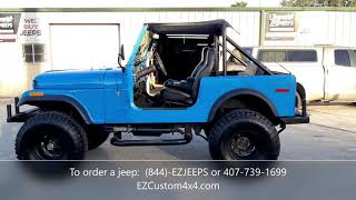 1978 Jeep CJ7 4x4 BLUE EZCustom4x4com [upl. by Anitsenre977]