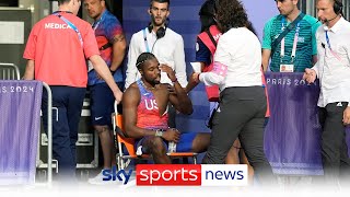 Noah Lyles reveals he tested positive for COVID19 before the Olympic 200m final [upl. by Odel]