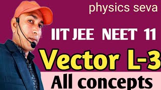 Scalar and vector class 11 L 3 iit jee main advance neet ncert resultant of vector jk sir [upl. by Yeldua]