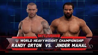 WWE Battleground Randy Orton vs Jinder Mahal [upl. by Ralina]