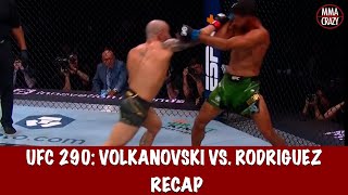 UFC 290 Alexander Volkanovski vs Yair Rodriguez Recap [upl. by Esnofla985]