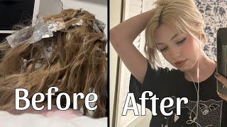 Bleaching over my already bleached hair…help [upl. by Alekal271]