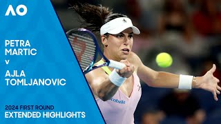 Petra Martic v Ajla Tomljanovic Extended Highlights  Australian Open 2024 First Round [upl. by Jabon556]