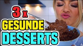 3 gesunde APFEL DESSERT Fitness Rezepte 🍎 schnell amp einfach [upl. by Abdulla]