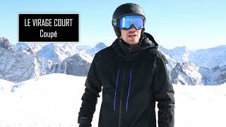 Tuto ski Comment faire de beaux virages courts coupés [upl. by Llabmik735]