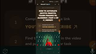 How to Automate Crypto Profits Yearn Finance vs Alchemix  Part 4 of 5  MemeFi [upl. by Aleydis165]