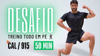 50 MIN de CARDIO para EMAGRECER em casa sem equipamentos sem repetições muito INTENSO [upl. by Maxy955]