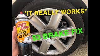 Does Brake Cleaner Work  How To Fix Squeaky Brakes and Clean Them Quick And Easy Noisy Brake Fix [upl. by Aicirtel]