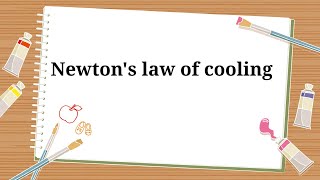 Newtons law of cooling Graph [upl. by Hapte]