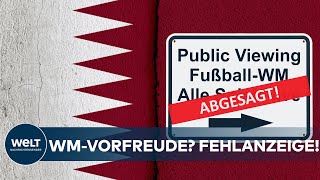 KEIN BOCK AUF WM Vorfreude auf FußballWeltmeisterschaft in Katar hält sich in Grenzen [upl. by Harsho]