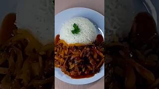 Olluquito con Carne 🥩 comida recetasdelprofe receta cocina peruvianfood olluquitoconcarne [upl. by Aliuqahs734]