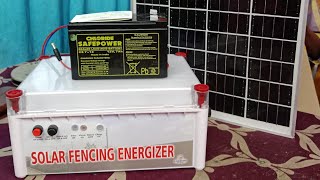 zatka machine inbuilt battery system solar fence energizerfence builder building construction [upl. by Nebe]