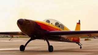 Aerobatics  Extra 300  part 1  aircraft familiarization  POV Flying  ATC audio [upl. by Mellar]