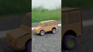 How to make rc car from cardboard  diy Amazing rc car at home [upl. by Mian]