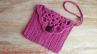 Como tejer una cartera bolso a crochet paso a paso [upl. by Hsejar248]