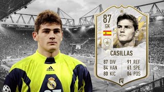 FIFA 22 ICON IKER CASILLAS 87 PLAYER REVIEW  FIFA22 ULTIMATE TEAM [upl. by Jerold623]