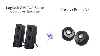 Logitech Z207 vs Creative Pebble V3 🎵 Best Computer Speakers Comparison 🎧 [upl. by Della]