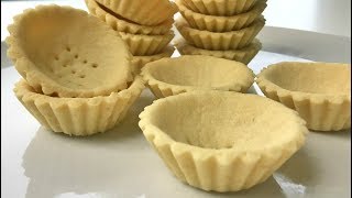 Fail Proof Easy amp Quick Tart Shell Recipe  Resepi Kulit Tart Mini Mudah amp Cepat [upl. by Eada]