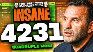 Buruks INSANE 4231 FM24 Tactics  Best FM24 Tactics [upl. by Elman]