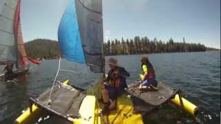 Weta at the High Sierra Regatta  Lake Fresno Yacht Club [upl. by Kahle218]