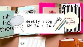 Weekly Schreibtisch Vlog  Neue ABC Schablonen filofaxing Wochendeko im Cousin neue Sticker [upl. by Amber]